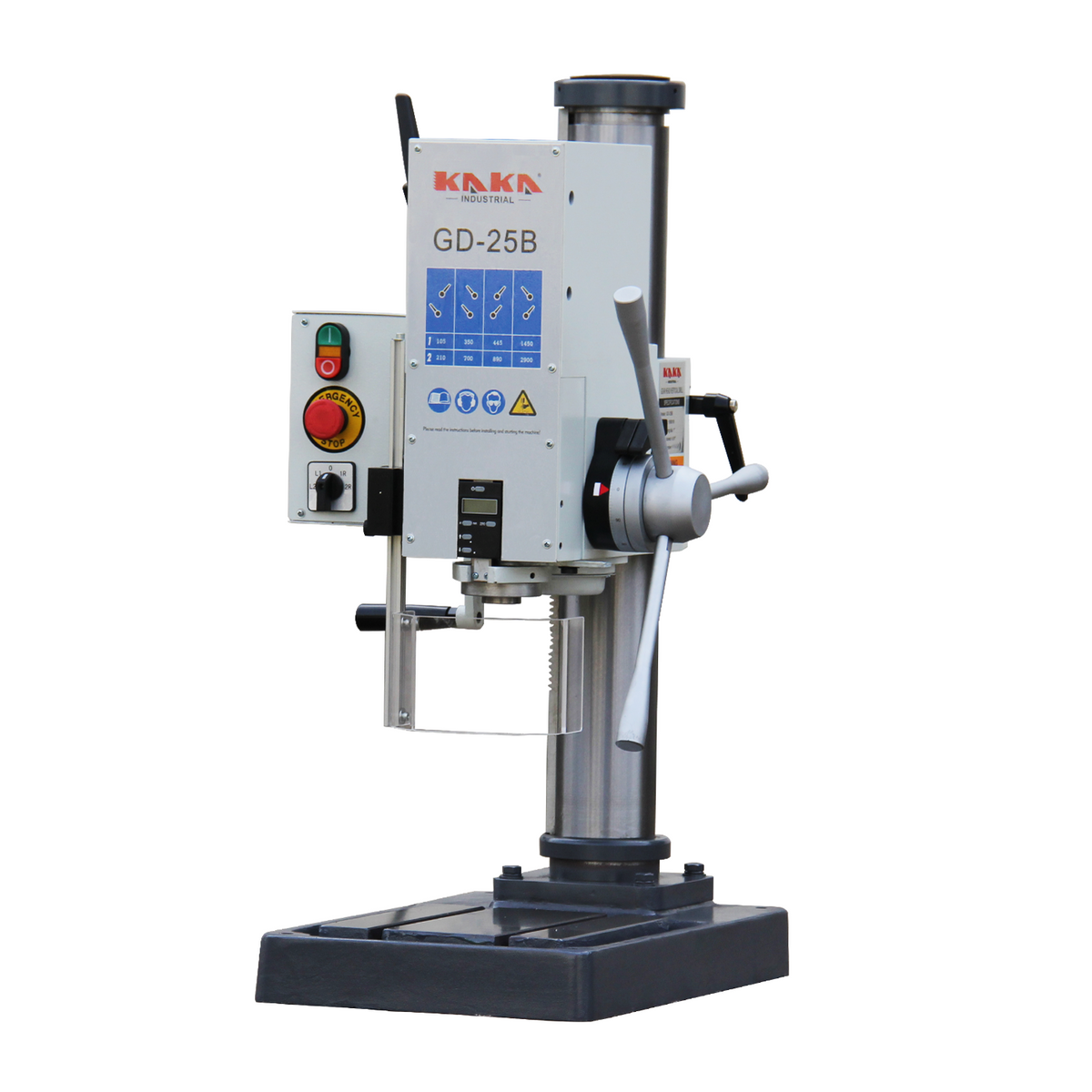 KAKA Industrial GD-25B Gear Head Vertical Drill Press, 8 Steps Speed A