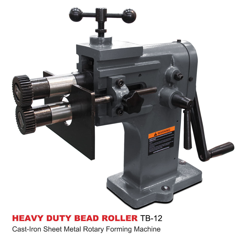 KAKA TB-12 8-In Heavy-Duty Bead Bender, 18 Gauge Thickness, Solid Metal  Rotary Forming Machine, High Flexibility, HAVC Tools Fabrication Bead  Bending 