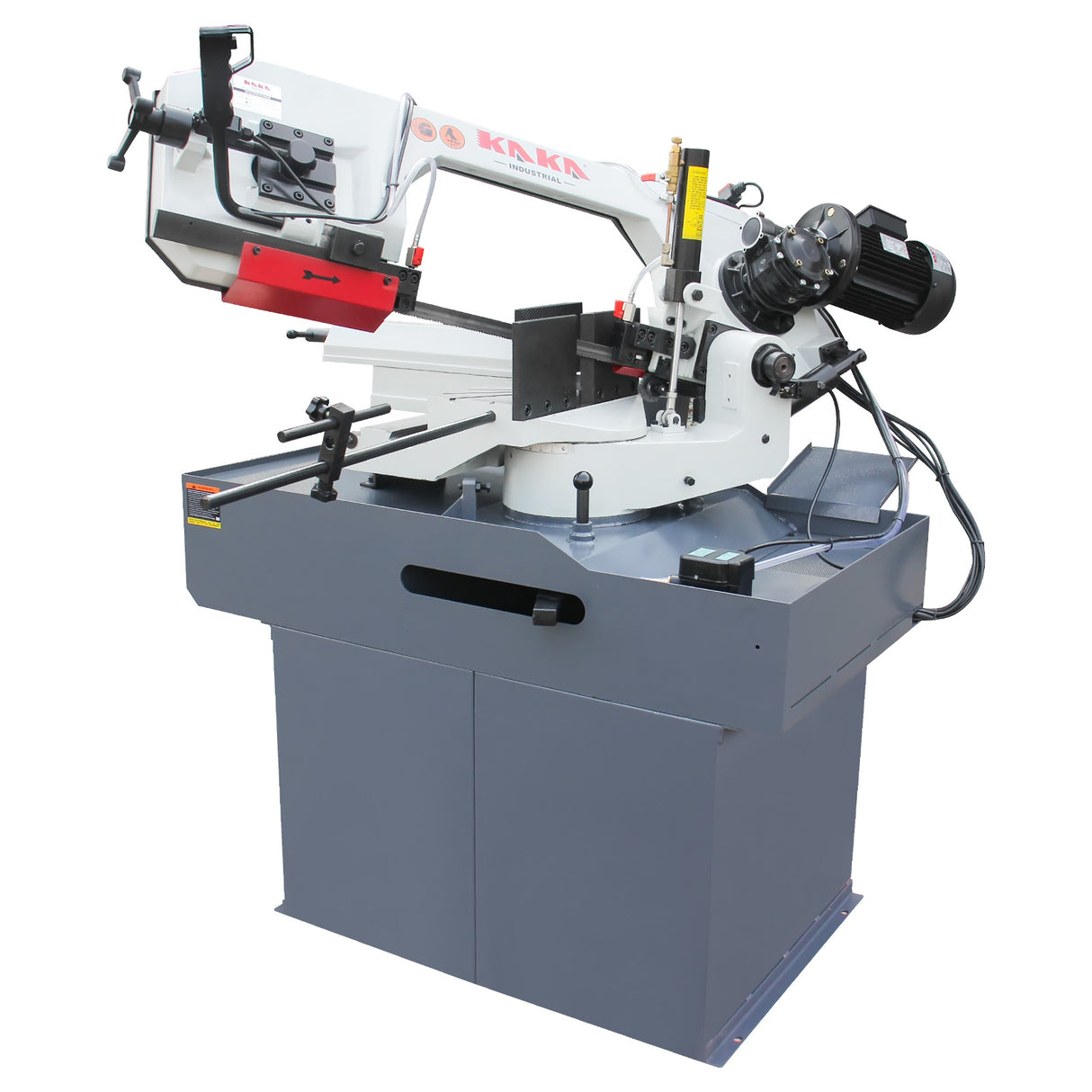 KAKA Industrial BS-126G Dual Miter 12"x6" Capacity Metal Cutting Band Saw Built-in Coolant Double Blade Speed Horizontal Saw with 230V 3 Phase Motor