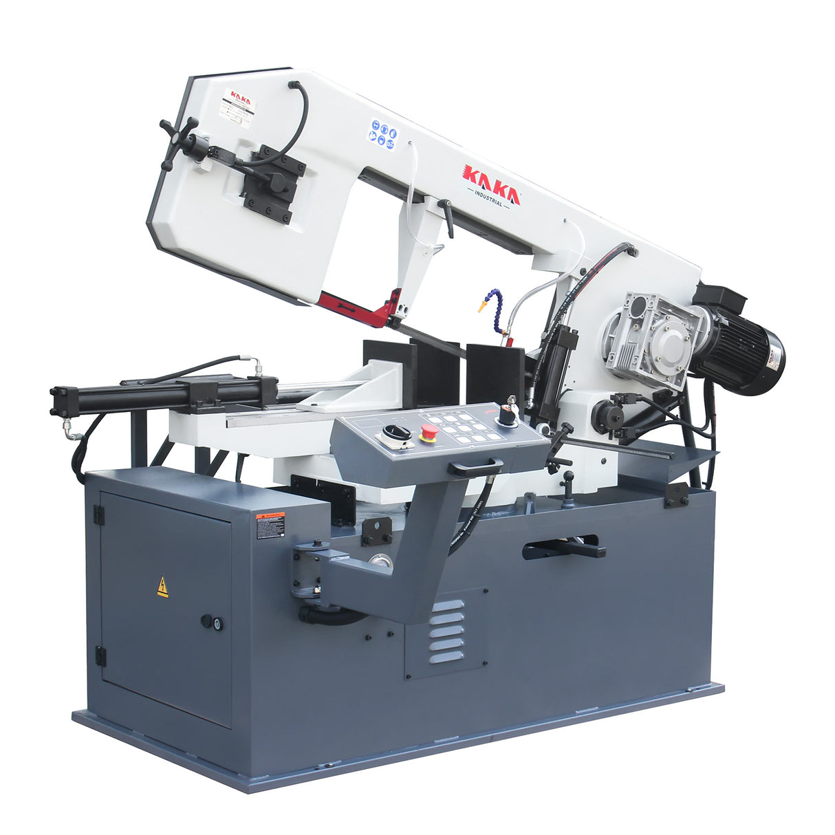 KAKA INDUSTRIAL 18"x9.8" Horizontal Band Saw, Swivel on both sides, Movable control panel, finger touch keys, Max. cutting 13" dia. at 90°, BS-1810GC Metal Cutting Band Saw, 220V-60HZ-3PH