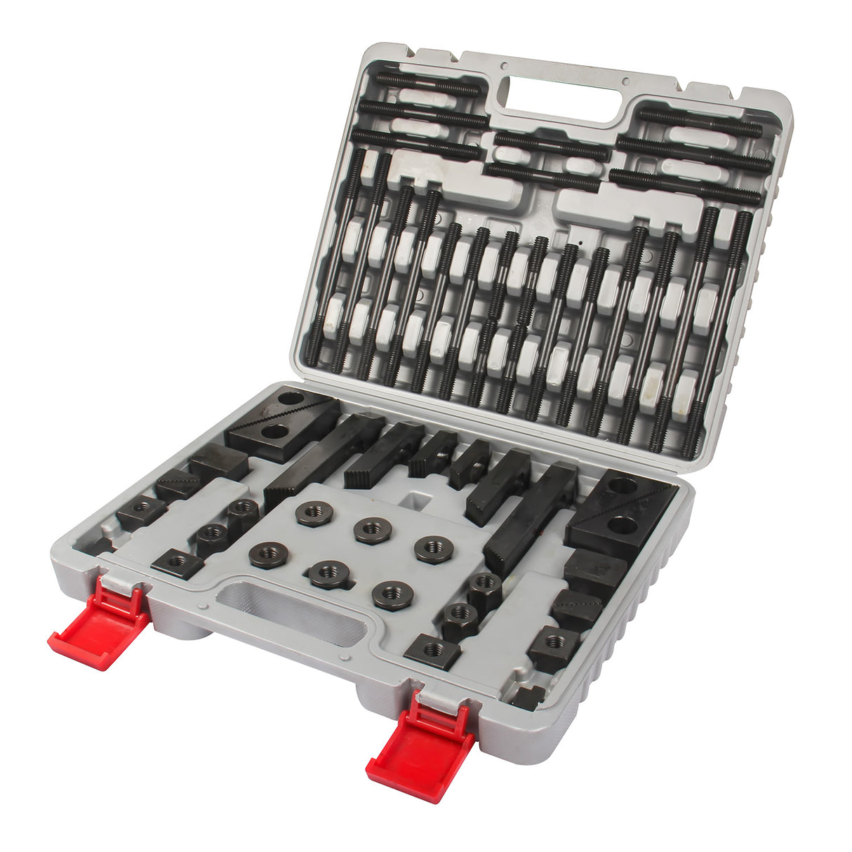 KAKA INDUSTRIAL 5/8" Table Slot 1/2" Stud Szie 52pcs Clamping Kit Set with case holder